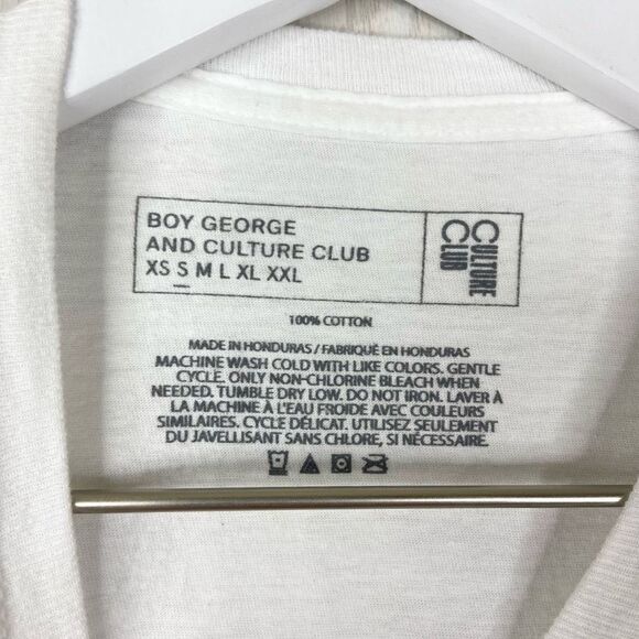 Boy George Women's Multicolor Drawn Portrait Short Sleeve T-Shirt Small - Picture 4 of 5